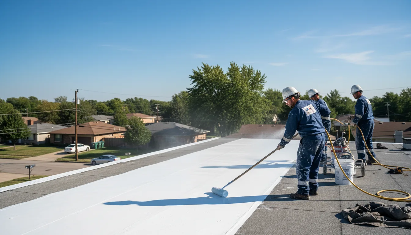 Commercial roof coating in Walls, MS near me